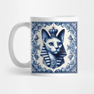 Delft Tile With Sphinx Cat No.1 Mug